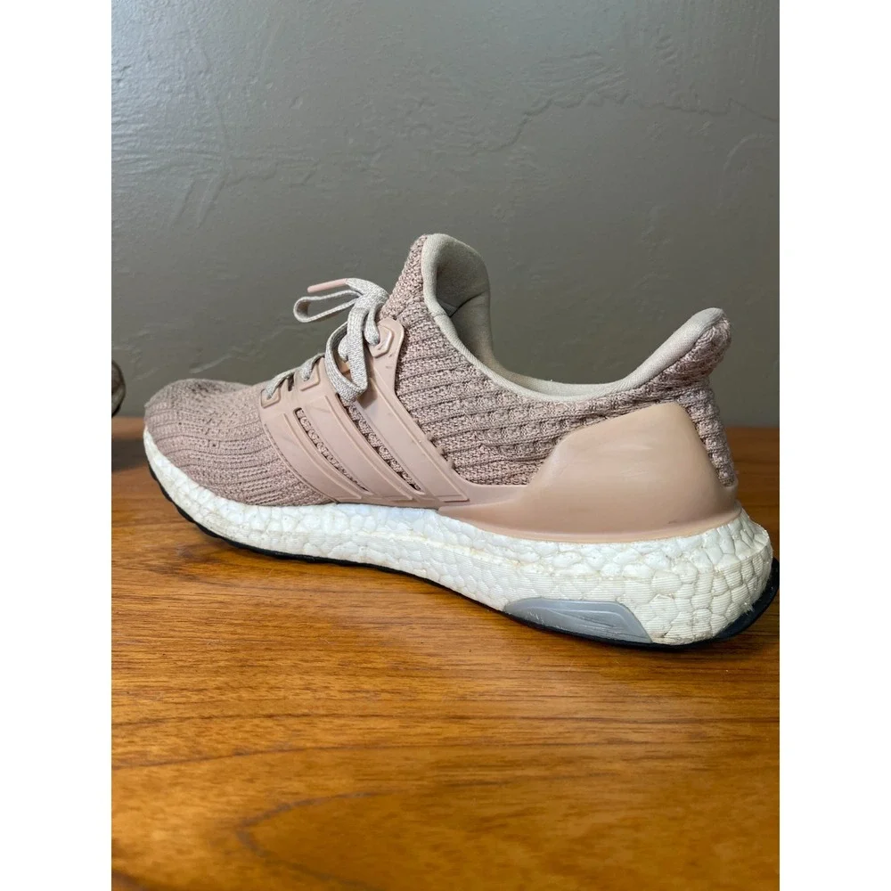 Adidas Ultra Boost 4.0 Shoes Womens 7.5 Pink Ash Pearl Running Comfort Sneakers